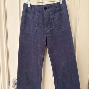 Quince Stretch Cropped Wide Leg Corduroy Pants
